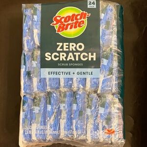 Scotch-Brite Zero Scratch Scrub Sponges - Blue 24 Pack